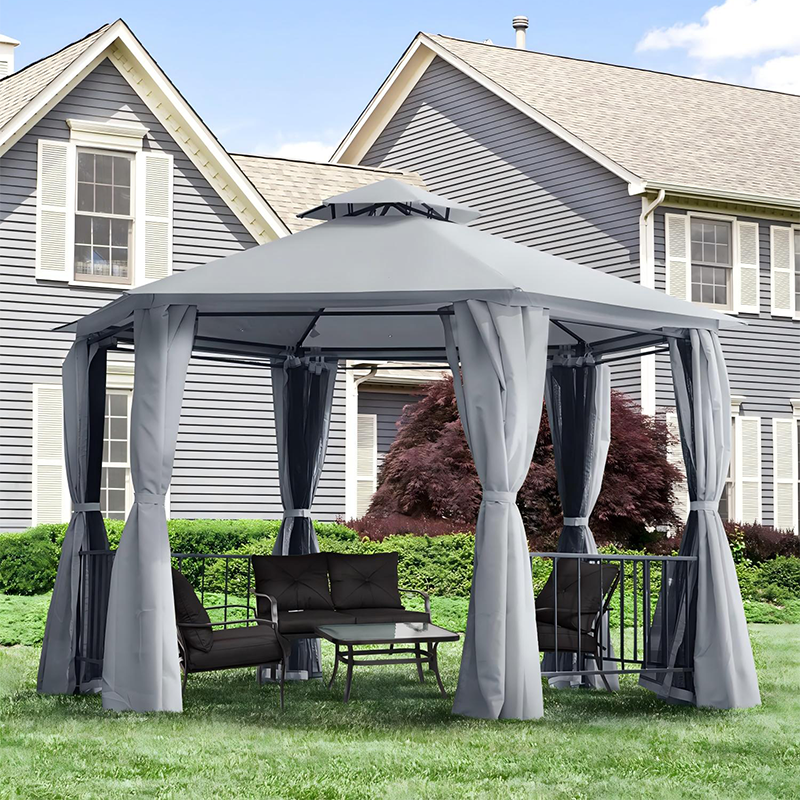 XF-201 Waterdichte zonnebrandcrème Anti-Hagel Gazebo met dubbele laag