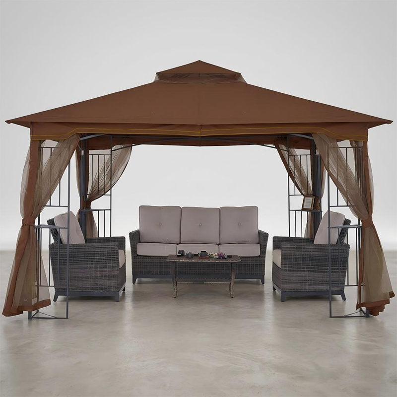 Hoogwaardige Morden BBQ-feestpaviljoens van polycarbonaat met dak, luxe aluminium PC-top, tuinpaviljoens