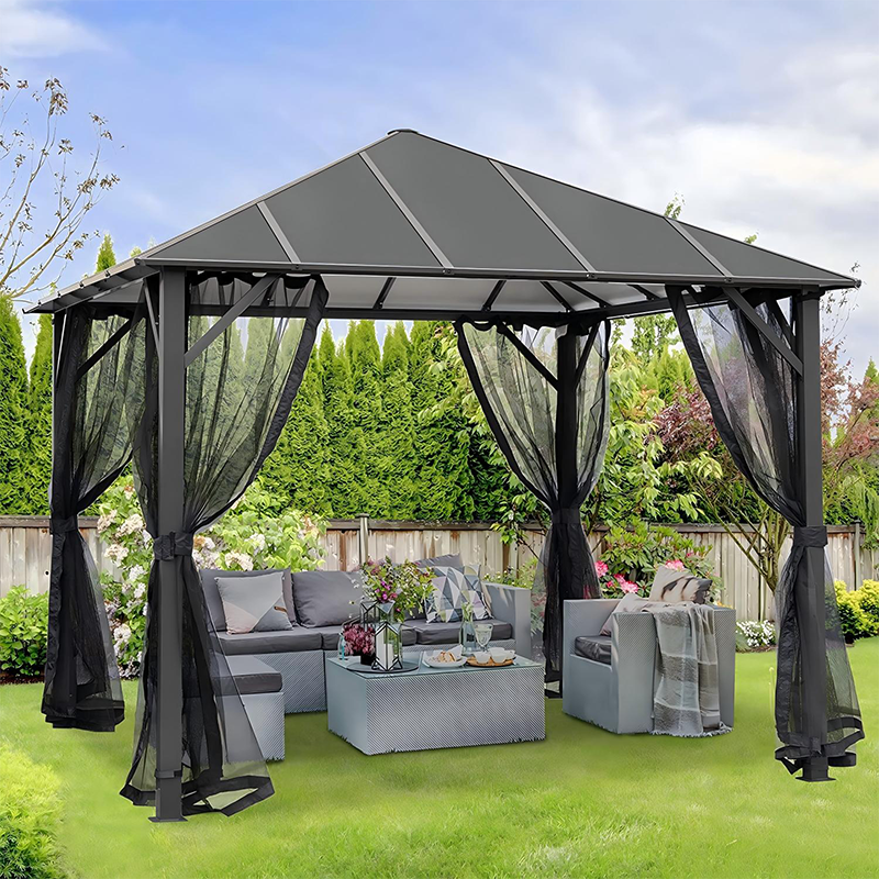 Stalen frame Vierseizoen Patio Gazebo Luifel Stalen Buis Dak