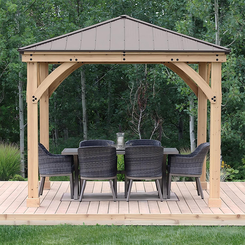 Stalen frame Vierseizoen Patio Gazebo Luifel Stalen Buis Dak
